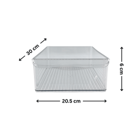 Fridge Clear Stackable Tub – Medium Size