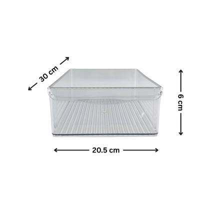 Fridge Clear Stackable Tub – Medium Size-1