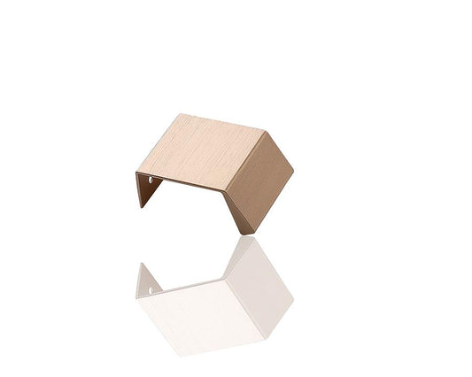 Furnipart Bench Knob in brushed brass, 40mm, durable zamac material, ideal for cabinets, drawers, and furniture hardware.