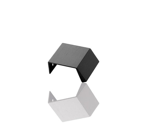 Furnipart Bench Knob in brushed matt black, 40mm, durable zamac material, ideal for cabinets, drawers, and furniture hardware.