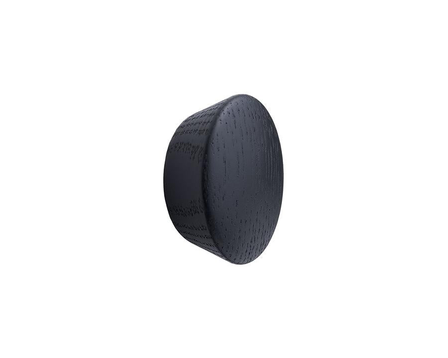 Furnipart Beret cabinet knob in Black Ash, 45mm diameter – stylish, durable handle for drawers, cupboards, and cabinets, easy to install and modern finish