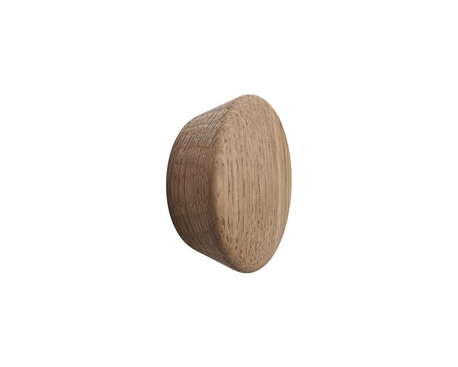 Furnipart Beret Knob. Finish: Oak Clear Lacquered. Diameter: 45mm by W&B