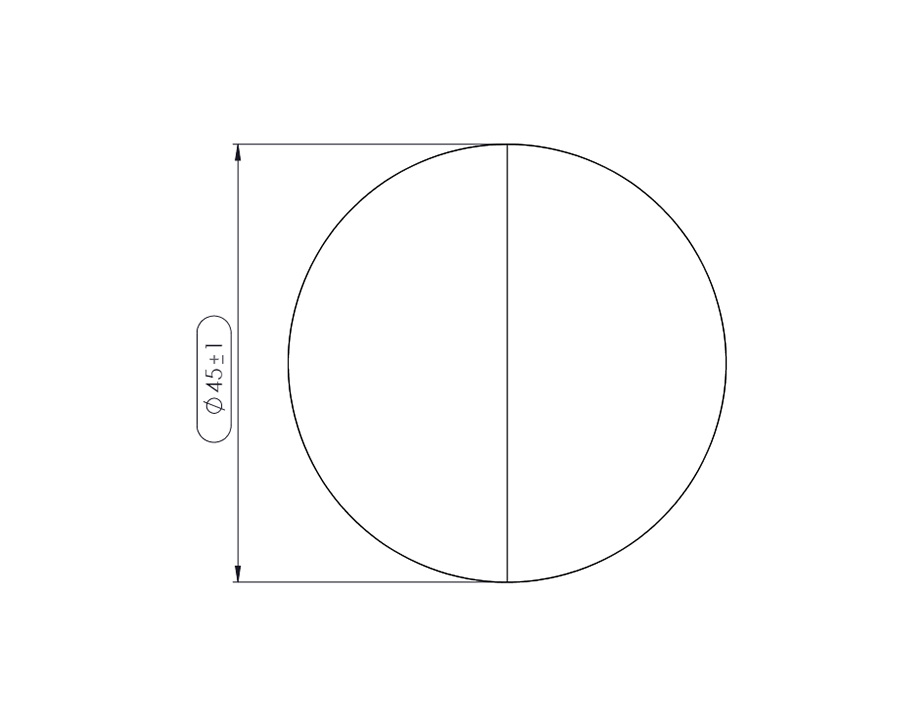 Furnipart Beret cabinet knob in Black Ash, 45mm diameter – stylish, durable handle for drawers, cupboards, and cabinets, easy to install and modern finish