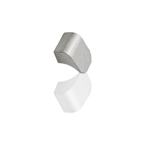 Furnipart Fall knob. Finish: Inox Look. Length: 28mm by W&B