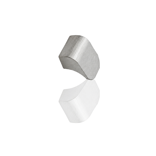Furnipart Fall 28mm cabinet knob in inox look finish, a modern and durable handle for kitchen cabinets and furniture