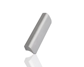 Furnipart Fall handle. Finish: Inox Look. Length: 140mm by W&B