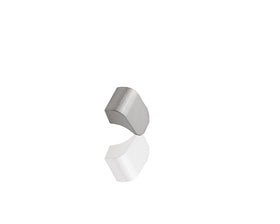 Furnipart Fall knob. Finish: Inox Look. Length: 28mm by W&B