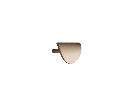 Furnipart Horizon 80mm handle in brushed brass – durable Zamac pull for cabinets, drawers, wardrobes, and furniture
