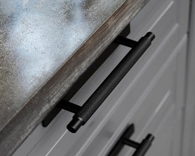 Furnipart Manor Handle. Finish: Matt Black. Length: 190mm by W&B