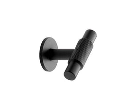 Furnipart Manor T Knob. Finish: Matt Black. Diameter: 30mm by W&B