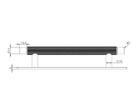 Furnipart Manor Handle. Finish: Matt Black. Length: 190mm by W&B