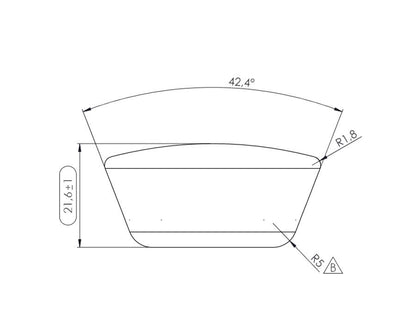 Furnipart Beret cabinet knob in Black Ash, 45mm diameter – stylish, durable handle for drawers, cupboards, and cabinets, easy to install and modern finish