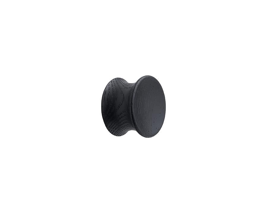 Furnipart Pulley Knob. Finish: Black Ash. Diameter: 45mm by W&B