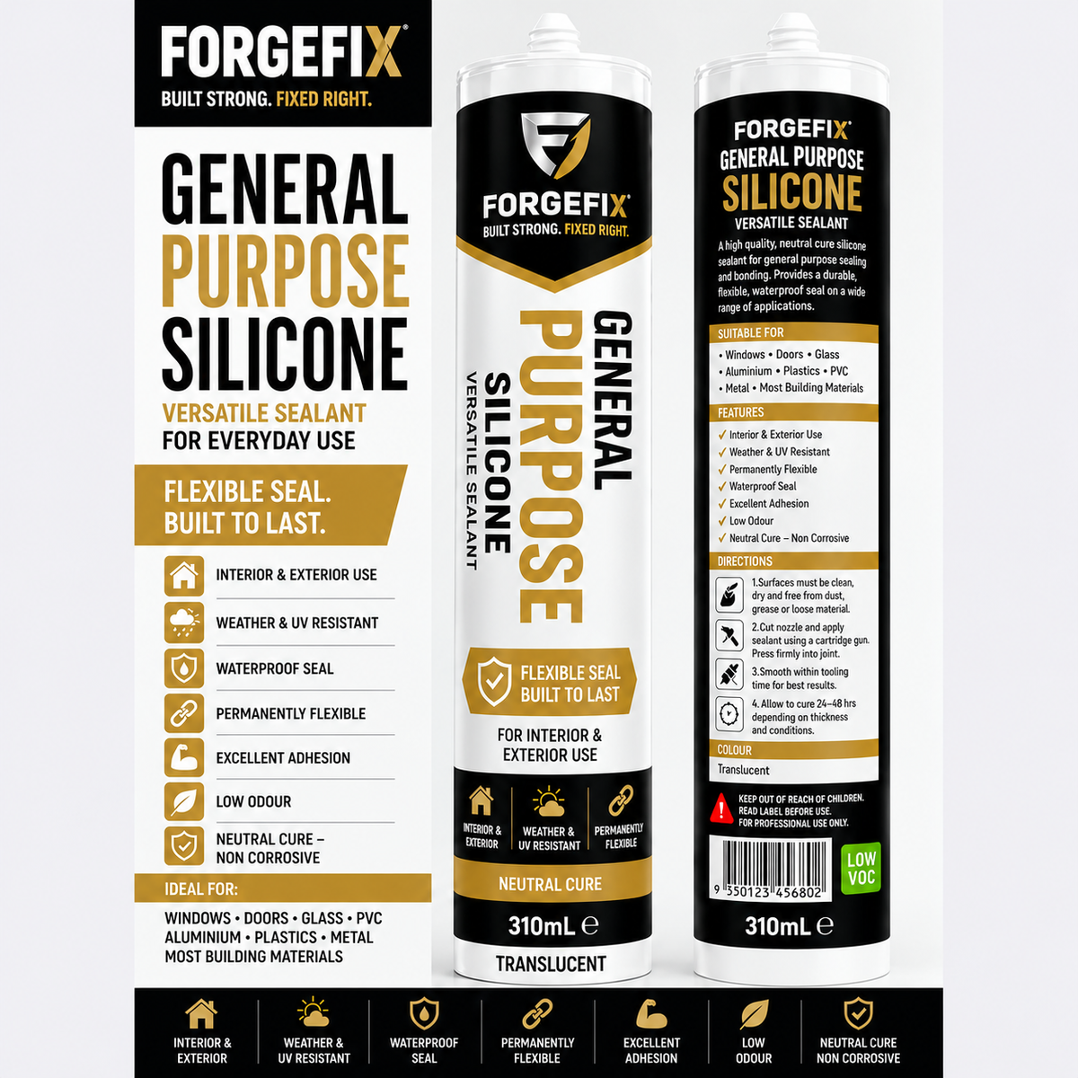 General Purpose Silicone Sealant 310ml | 1 BOX