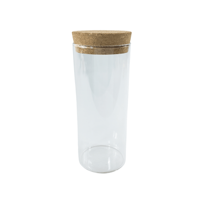 Glass Storage Jars with Cork Lid – 410ml (Set of 6)-1