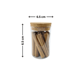 Glass Storage Jars with Cork Lid – 275ml