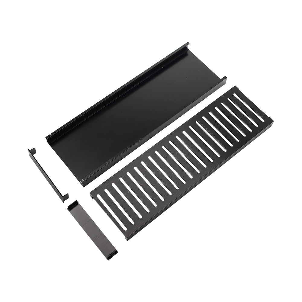 Aluminium Grate Drainer | Brushed Black