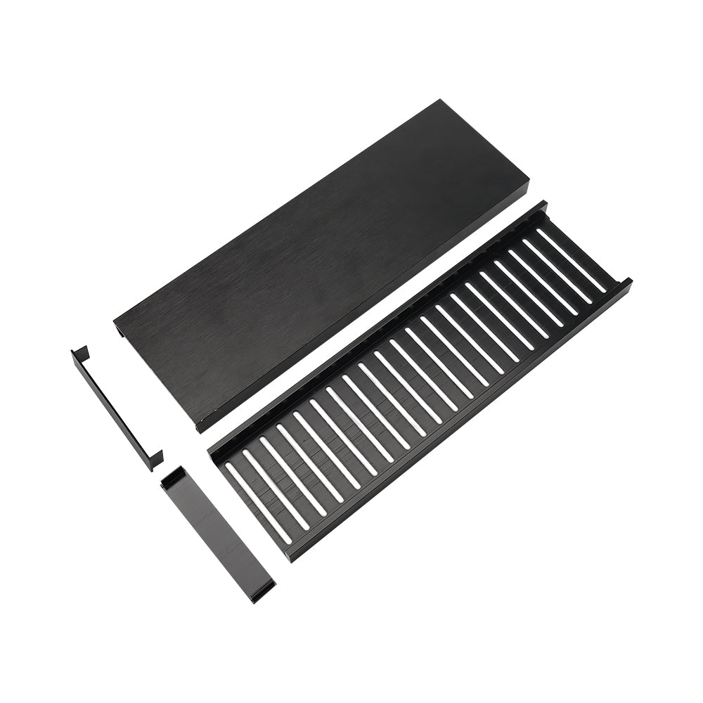 Aluminium Grate Drainer | Brushed Black