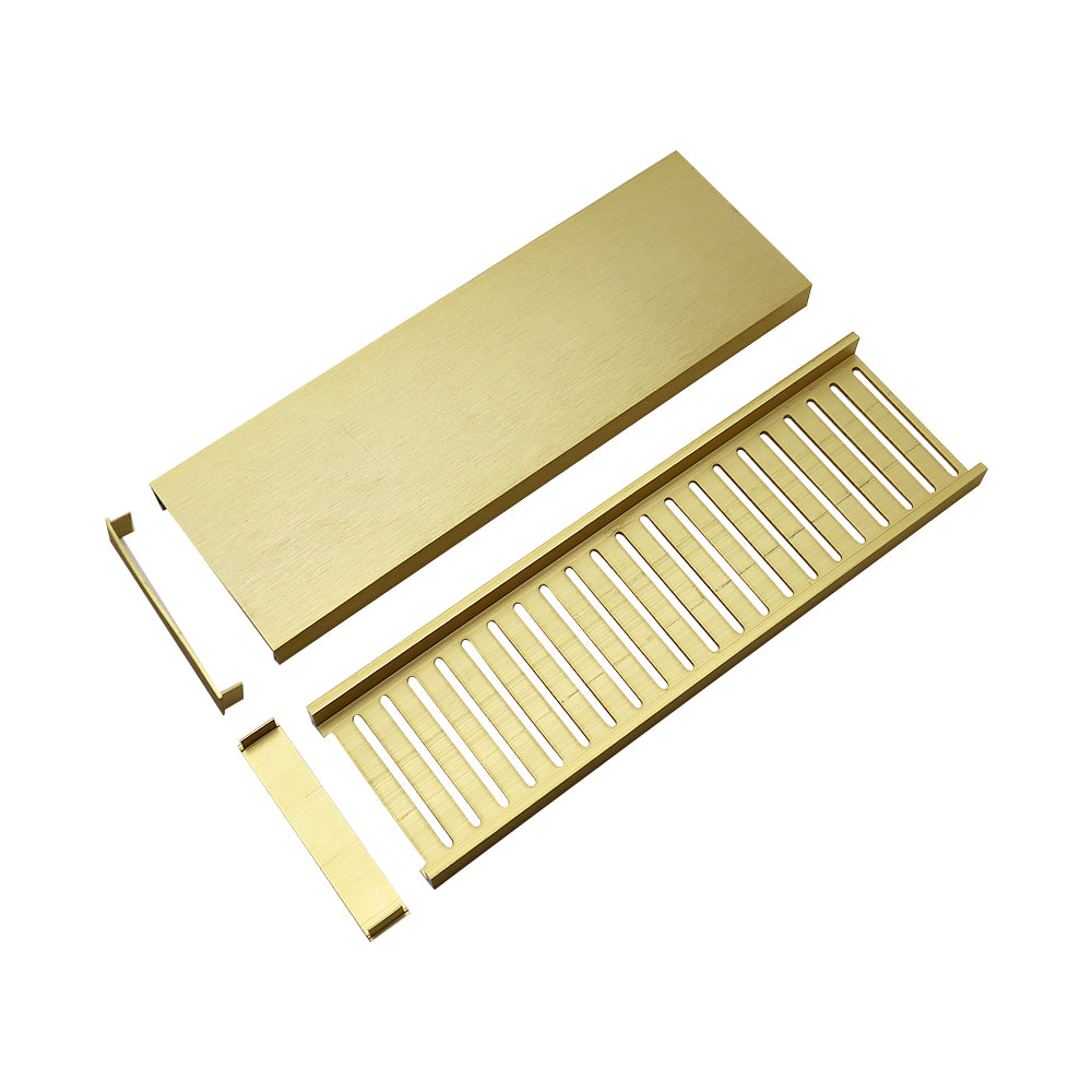 Aluminium Grate Drainer | Brushed Gold