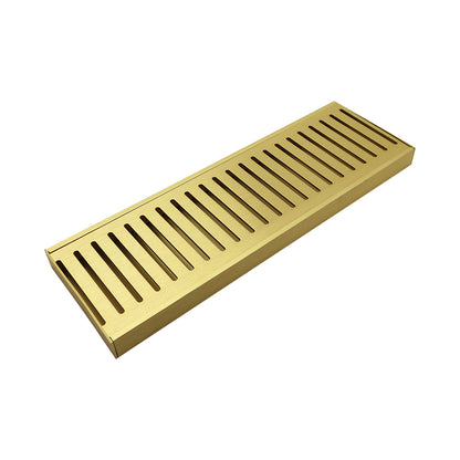 Aluminium Grate Drainer | Brushed Gold