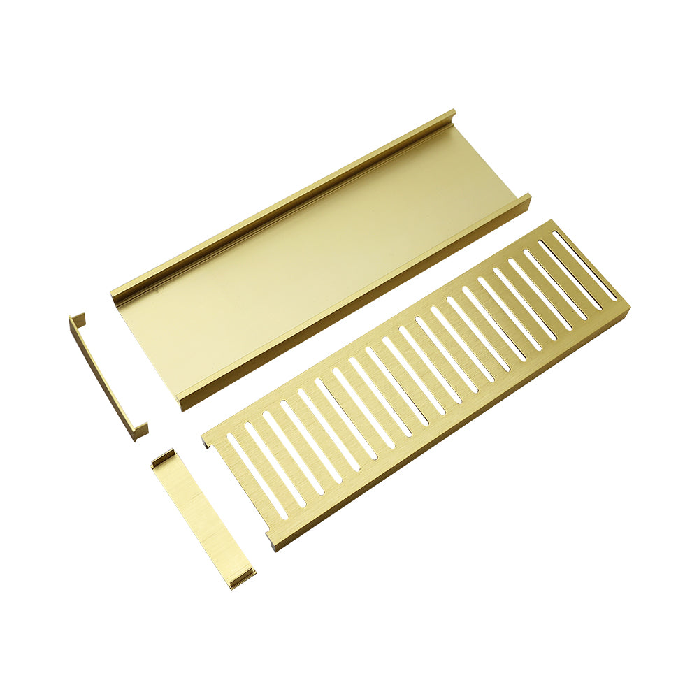 Aluminium Grate Drainer | Brushed Gold