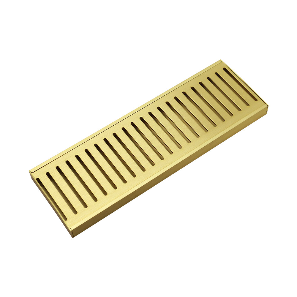 Aluminium Grate Drainer | Brushed Gold