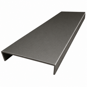 Gunmetal Wall Jamb double track 5.5m - Wardrobe Aluminium Framing