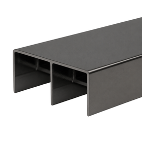 Gunmetal Wardrobe Top Track 5.7m- Double track system - Wardrobe Aluminium Framing