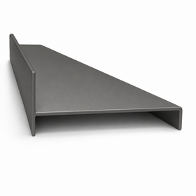 Wardrobe Cover Jamb - 5.6m Aluminium | Gunmetal