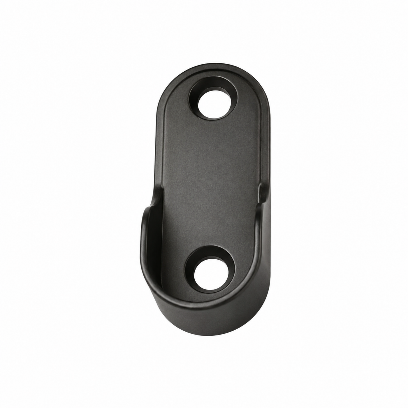 Oval End Flange | 16mm | Gunmetal Grey