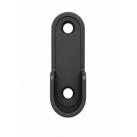 Oval End Flange | 16mm | Gunmetal Grey