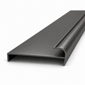 Gunmetal Return Jamb triple track 5.6m - Wardrobe Aluminium