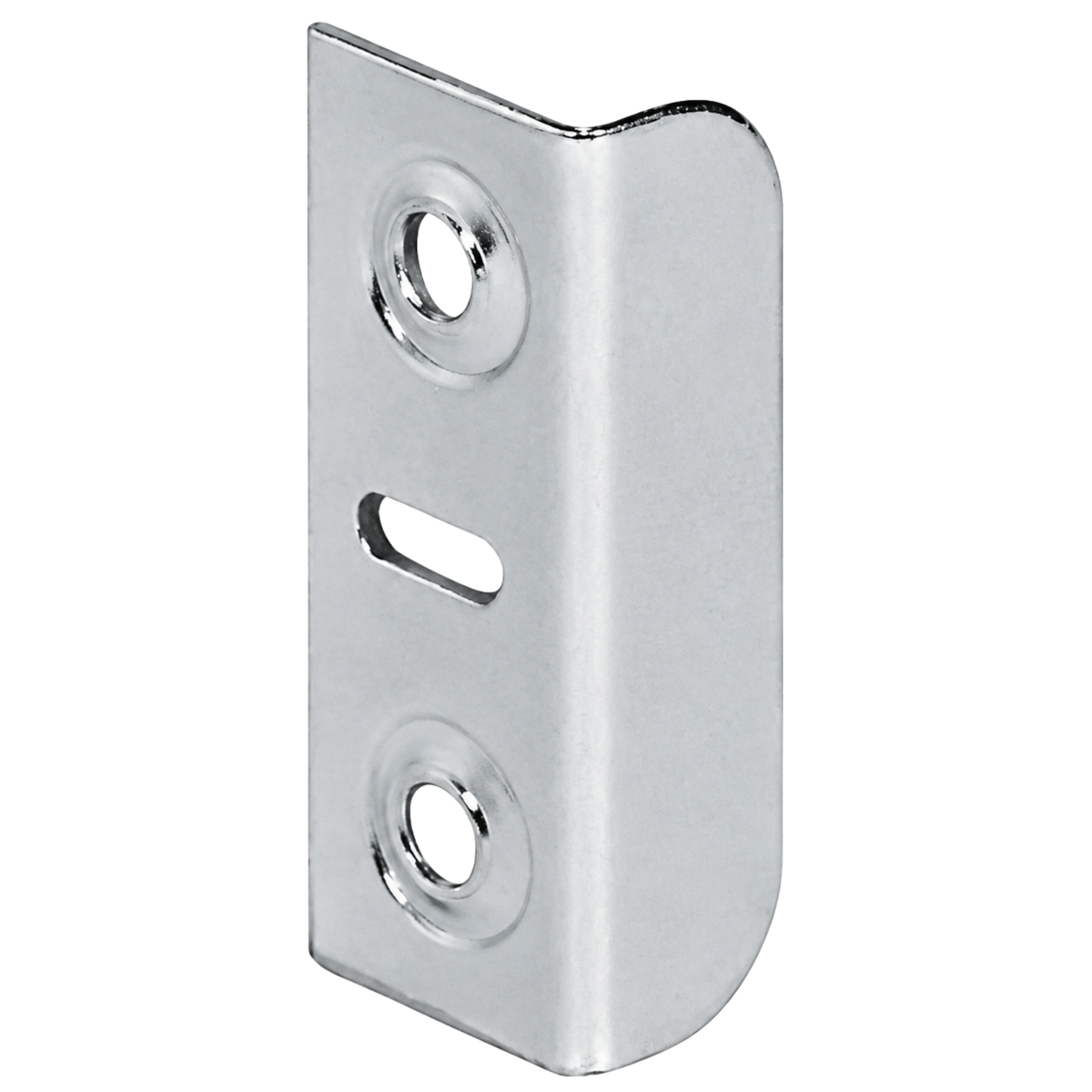Angled striking plate, Häfele Symo LA, for screw fixing, 33 x 13 x 9 mm