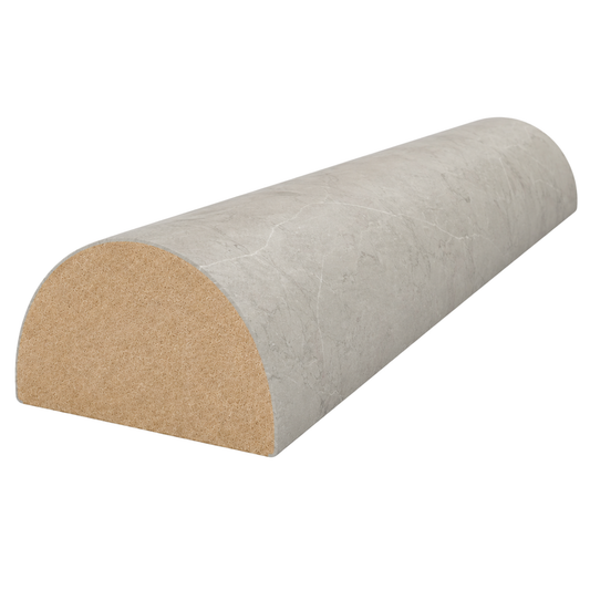 STECCAWOOD Portland Stone half round timber batten 24mm x 48mm for premium interior spaces.