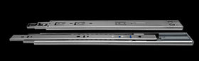 Silver Ball Bearing Drawer Slide Pair 550mm - soft close