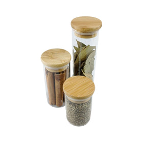 120ml Herb & Spice Jar with Bamboo Lid