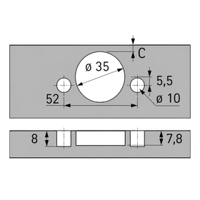 Hettich Sensys | Thin Door Hinge | Integrated Silent System 9094271
