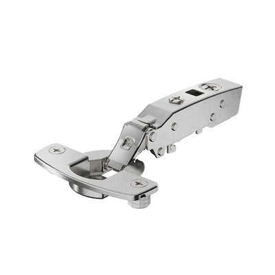 Hettich Sensys thin door soft close concealed cabinet hinge 110° nickel plated with integrated Silent System for 10–19mm cabinet doors.