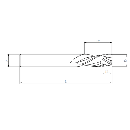 2-flute compression B cutter 12mm for smooth, chip-free cutting of laminated boards, MDF, plywood, and composite panels – durable, precise, ideal for cabinetry, panels, and professional woodworking
