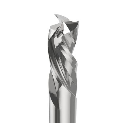 3-flute compression cutter CC10M-3 for precise, tear-free cutting of laminated boards, MDF, plywood, and composite materials – durable, low-vibration, ideal for cabinetry, panels, and professional woodworking