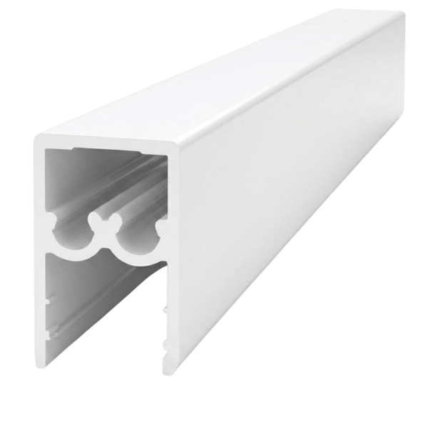 White Sliding Wardrobe Rail System – 16mm Top & Bottom Tracks
