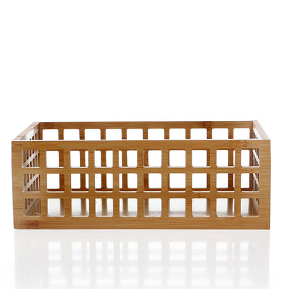 Bamboo Perforated Storage Basket – Large-0
