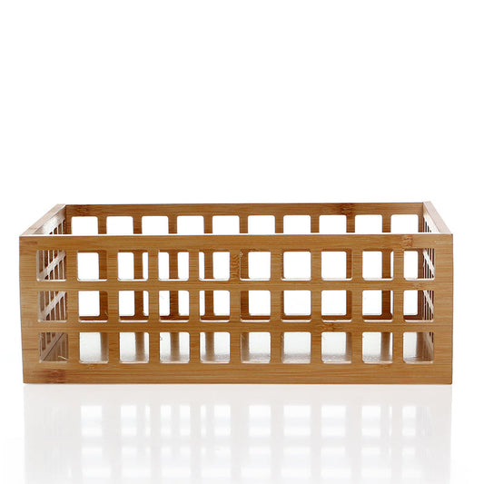 Bamboo Perforated Storage Basket – Large-0