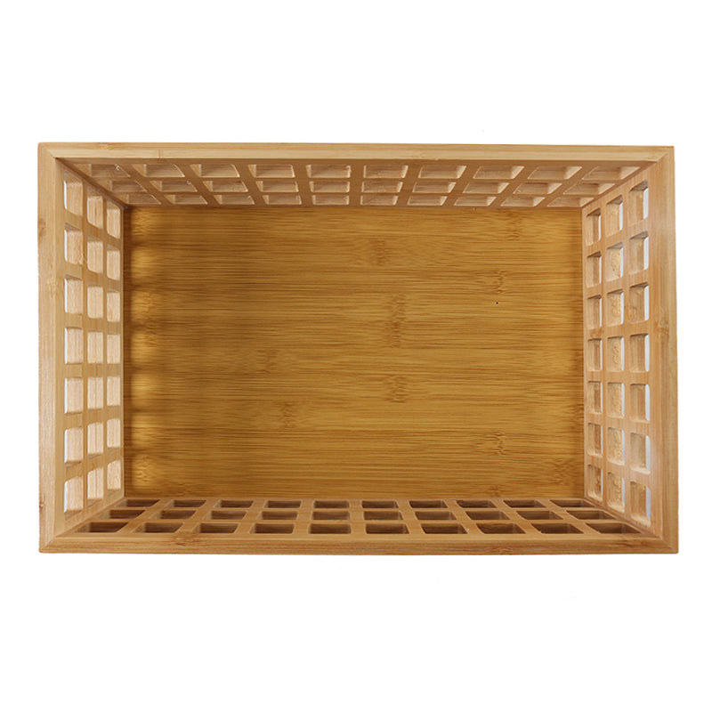 Bamboo Perforated Storage Basket – Large-3