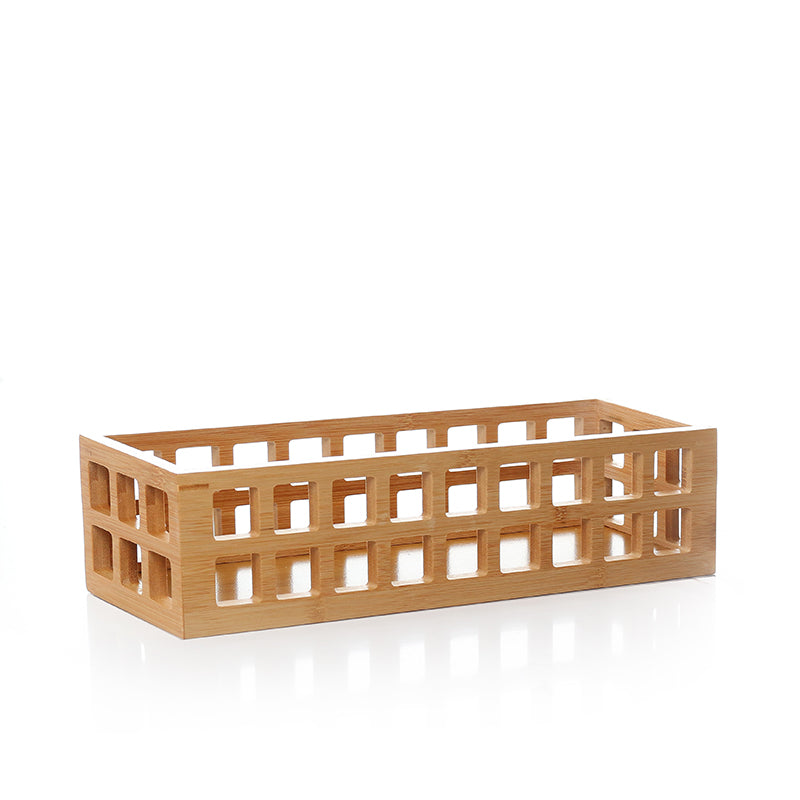 Bamboo Perforated Storage Basket – Small-0