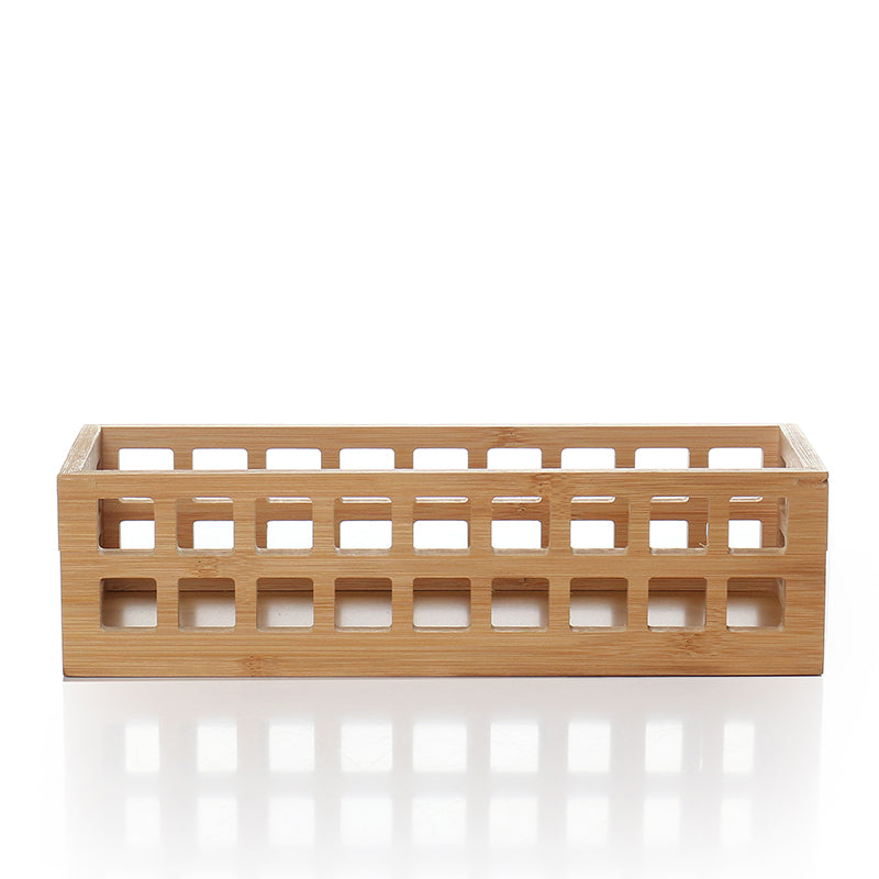 Bamboo Perforated Storage Basket – Small-1