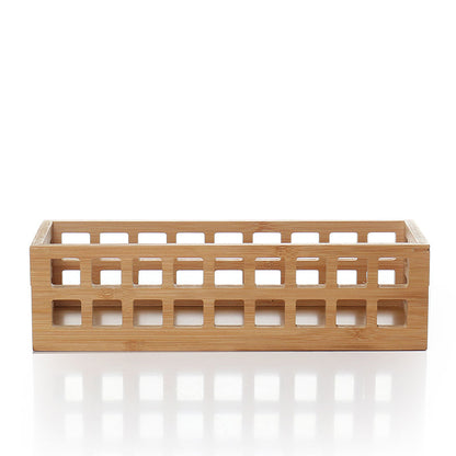 Bamboo Perforated Storage Basket – Small-1
