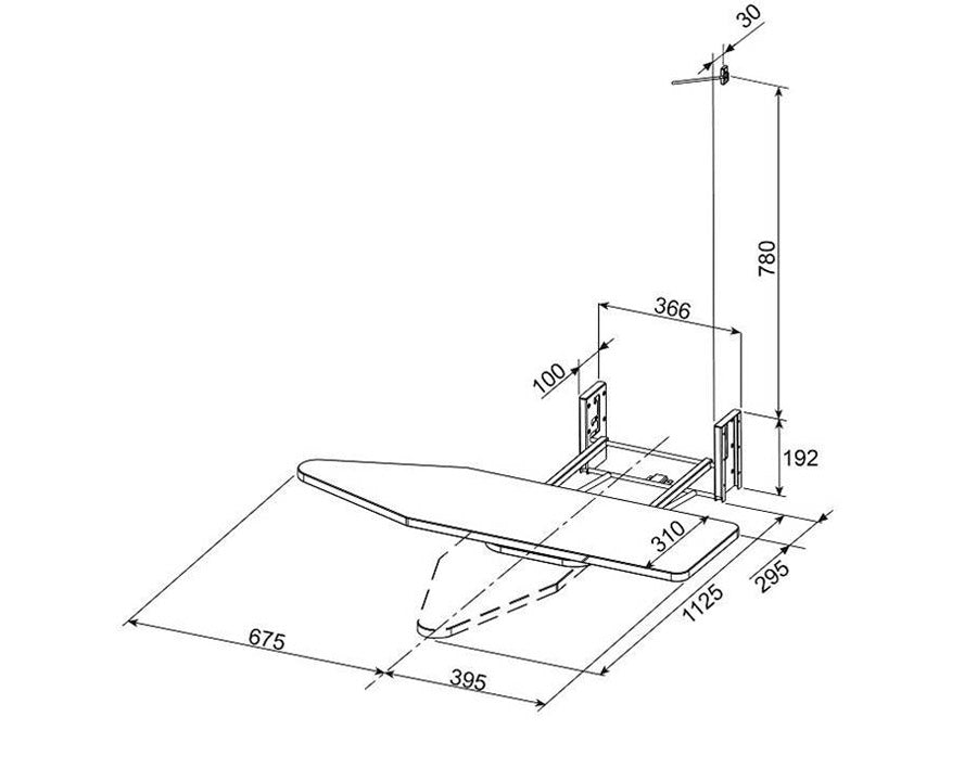 Blum MERIVOBOX Back Fixing Bracket Set K Height Orion Grey ZB4K000S