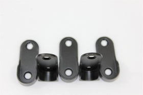 Oval End Flange | 16mm | Matte Black