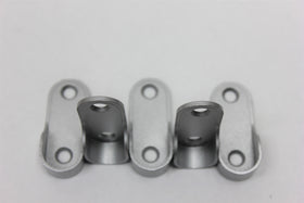 Oval End Flange | 16mm | Matte Black